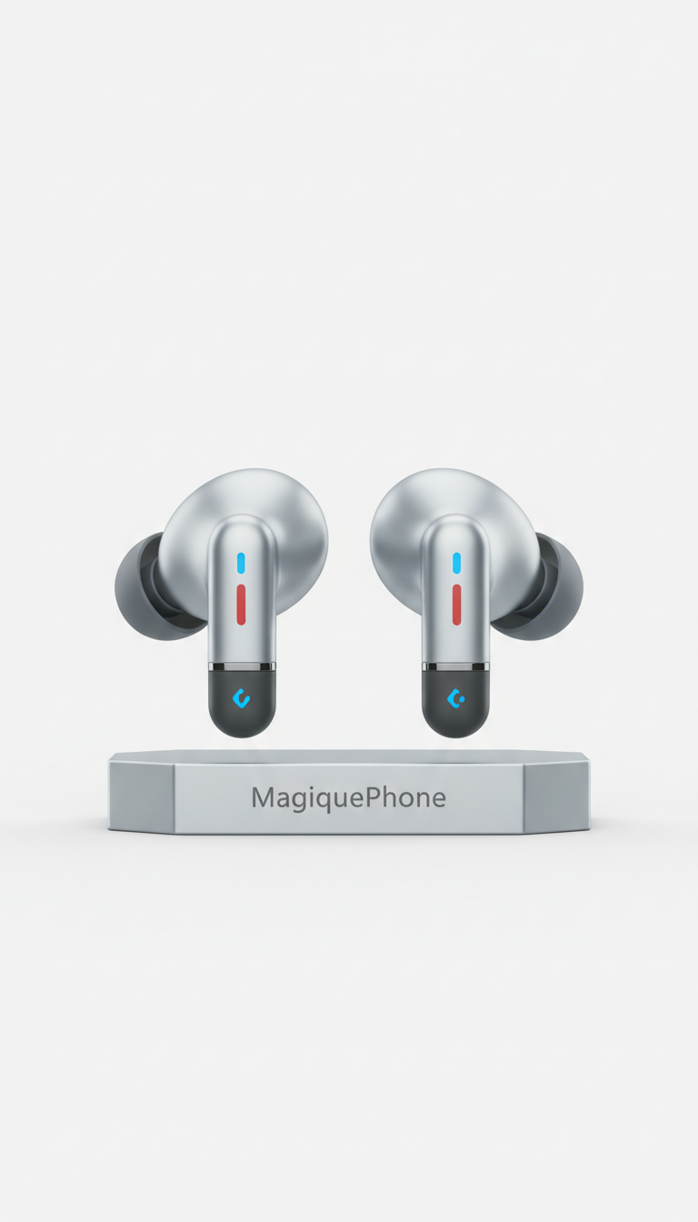 Silver Mist Wireless Earbuds