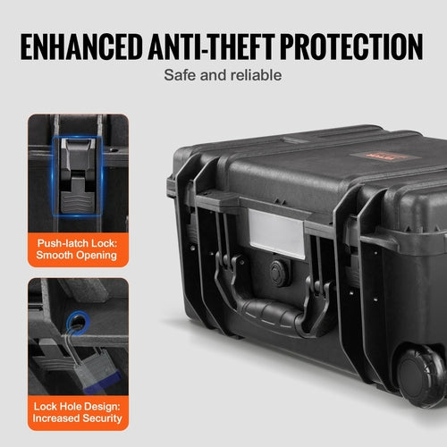 Weatherproof Hard Case, Heavy Duty Protective Dry Box Case with